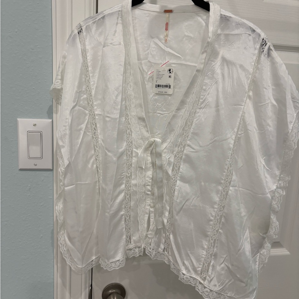Free People Ivory Lace Cover-Up